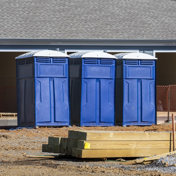 are there any restrictions on what items can be disposed of in the portable restrooms in Dinero